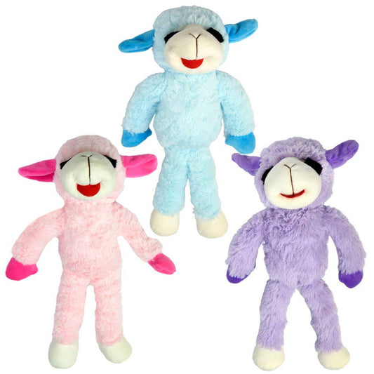Pet Envy 14" Floppy Lamb Chop Plush Dog Toy, Assorted Colors