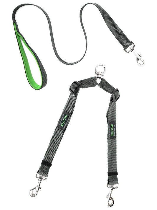 Mighty Paw Adjustable Length Double Dog Leash