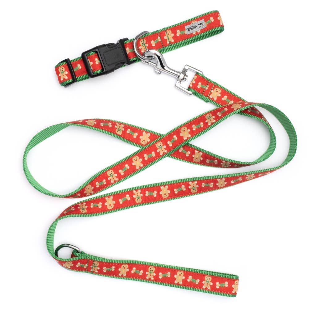 The Worthy Dog - Gingerbread Bones Collar