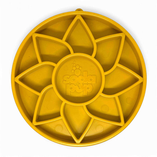 SodaPup Slow Feeder Tray, Sunflower
