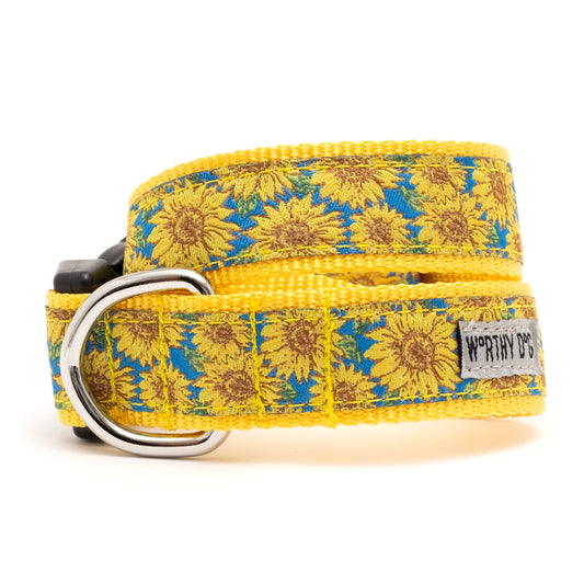 The Worthy Dog - Sunflowers Collar