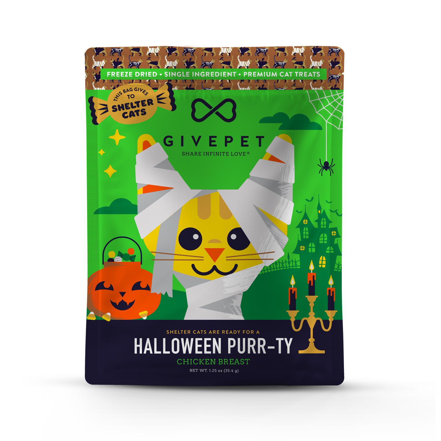 GivePet Halloween Purr-ty Freeze-Dried Cat Treats