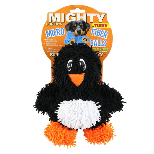 Mighty Microfiber Ball Penguin Squeaky Dog Toy, Medium
