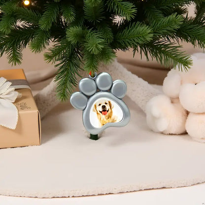 Pearhead Paw Shaped Pet Photo Ornament