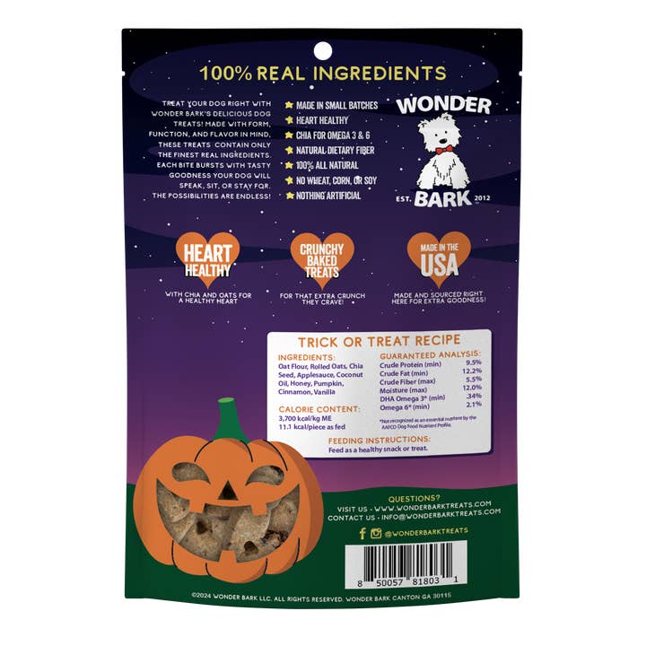 Wonder Bark Trick Or Treat Dog Treats