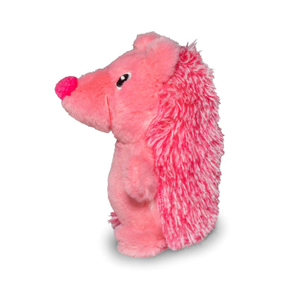 ThoozyPet Hedgehog Plush Dog Toy, Pink, 5"