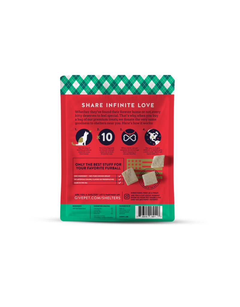 GivePet Cat Santa Claws Freeze Dried Christmas Treats