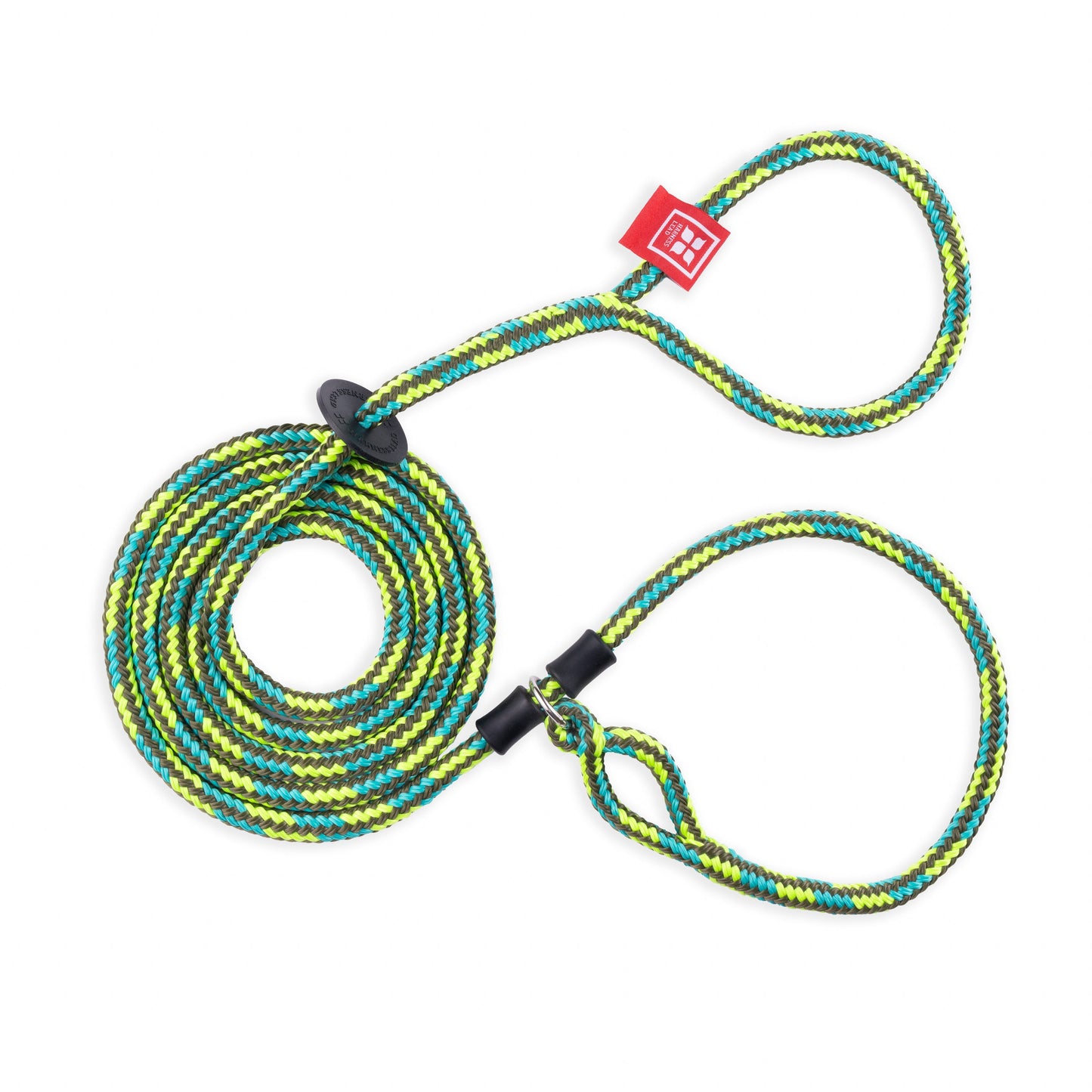 Harness Lead Dog Anti Pull Reflective Harness, Rainforest (Olive/Lime/Turquoise)