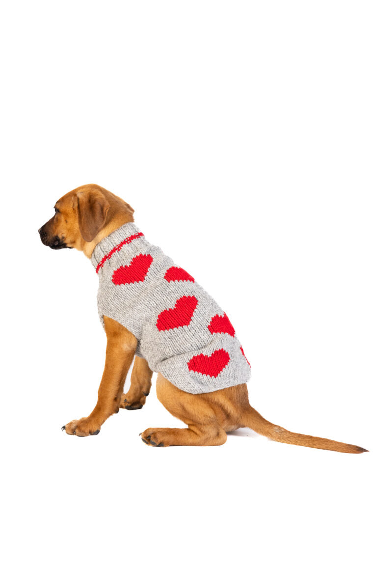 Chilly Dog Hearts Dog Sweater