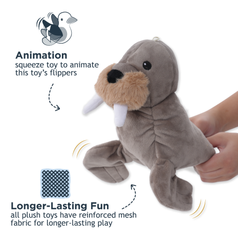 Tall Tails Dog Animated Walrus Toy