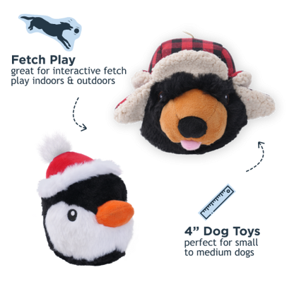 Tall Tails 2-in-1 Penguin Fetch Ball Dog Toy