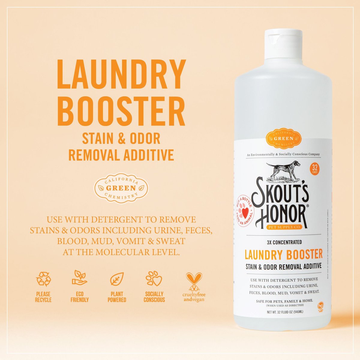 Skout's Honor Laundry Booster, 32 fl. oz.