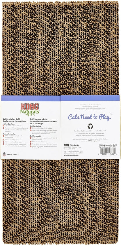 KONG Naturals Cat Scratcher Refill, 2-pack