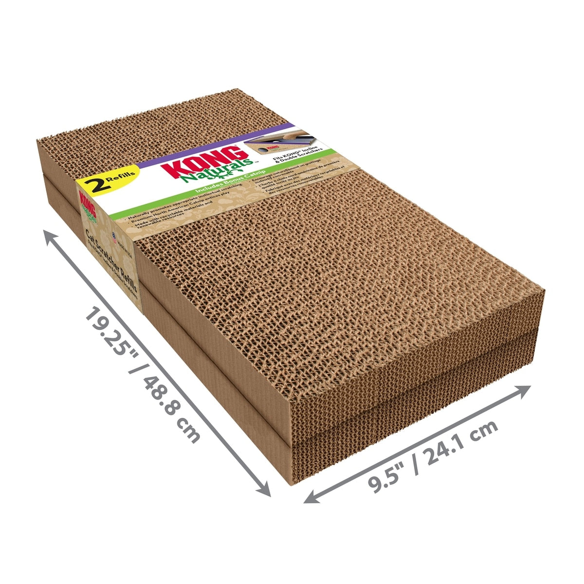 KONG Naturals Cat Scratcher Refill, 2-pack