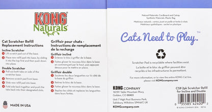 KONG Naturals Cat Scratcher Refill, 2-pack
