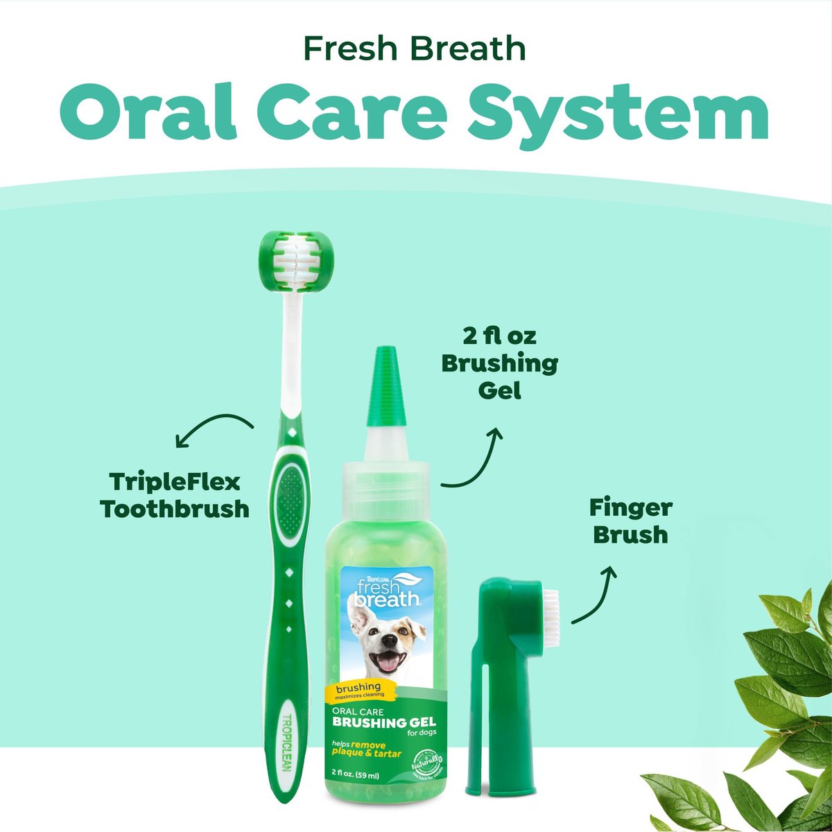 Fresh Breath Dog Oral Care Kit, Large Dog