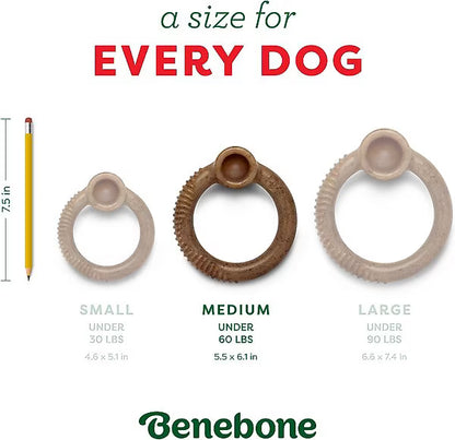 Benebone Holiday Ring Peppermint Flavor Chew Toy