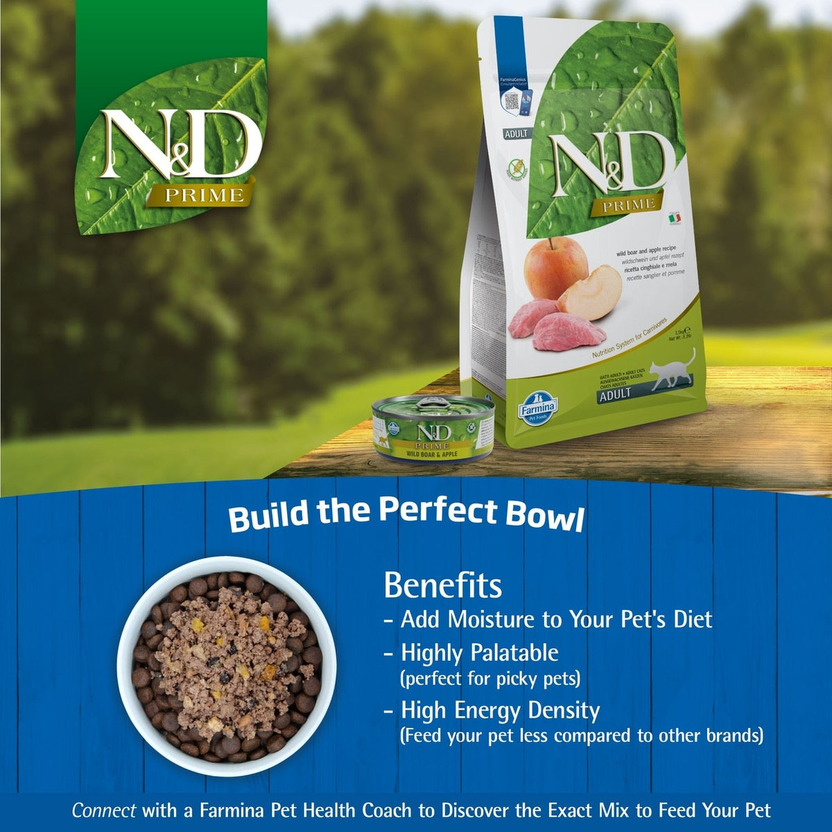 Farmina N&D Prime Boar & Apple Dry Cat Food
