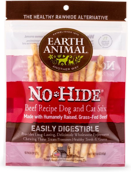 Earth Animal No-Hide Stix for Dogs and Cats (10 pack)