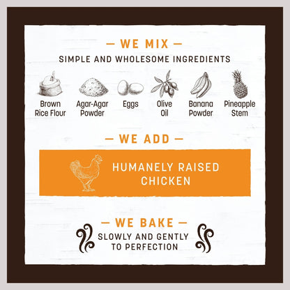 Earth Animal No-Hide Stix Chicken Recipe Rawhide Alternative Chew Dog & Cat Treat Sticks
