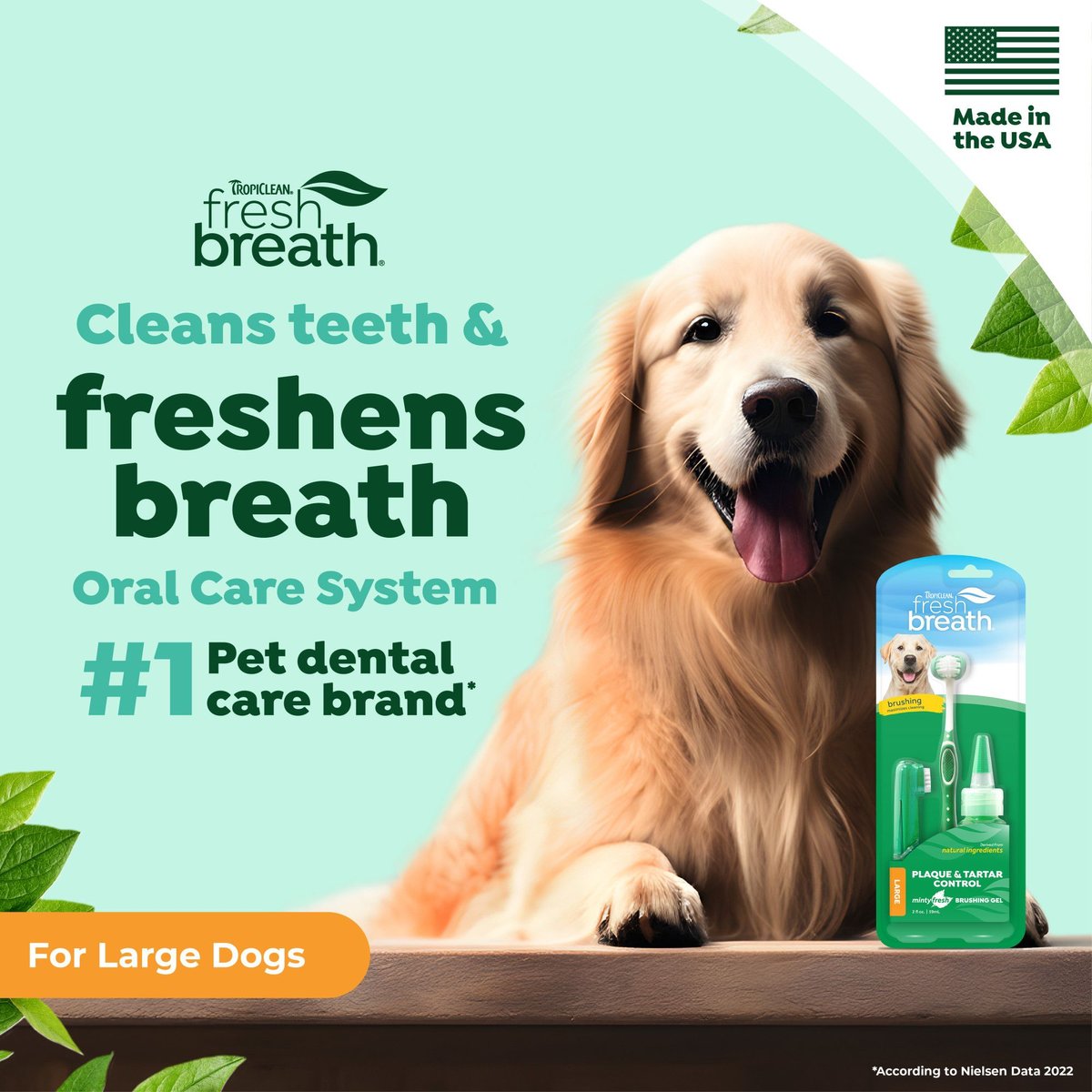 Fresh Breath Dog Oral Care Kit, Large Dog