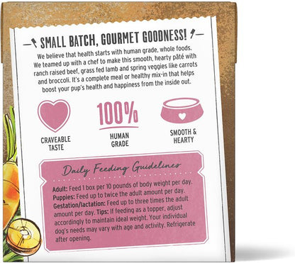 The Honest Kitchen Butcher Block Pate Wet Dog Food - Beef, Lamb & Spring Veggies