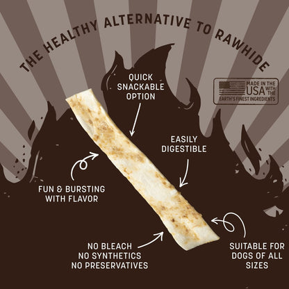Earth Animal No-Hide Barbeque Dog Chew Strip (4 pack)