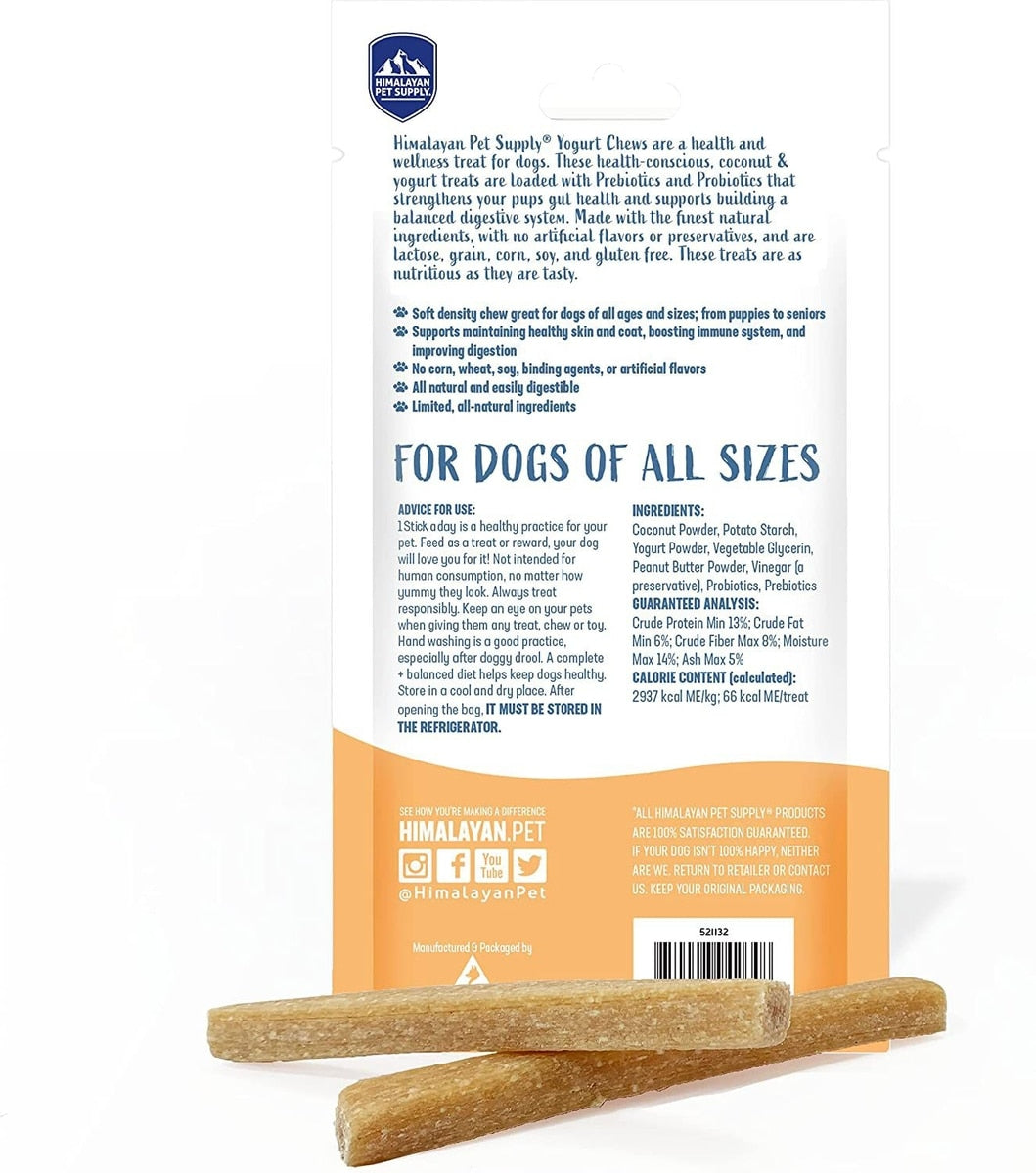 Himalayan Dog Yogurt Stick Treats, Peanut Butter