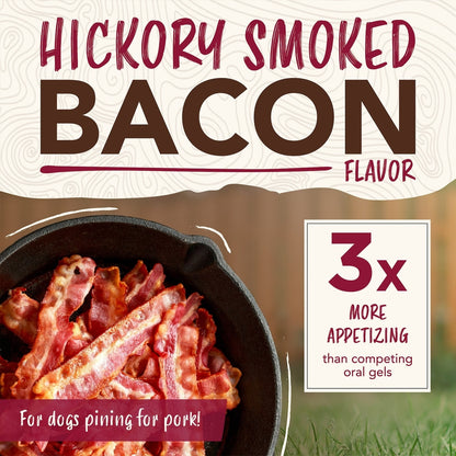 TropiClean Enticers Hickory Smoked Bacon Flavored Toothpaste Dog Tooth Brushing Kit