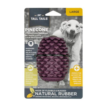 Tall Tails Dog Rubber Pinecone Reward Toy